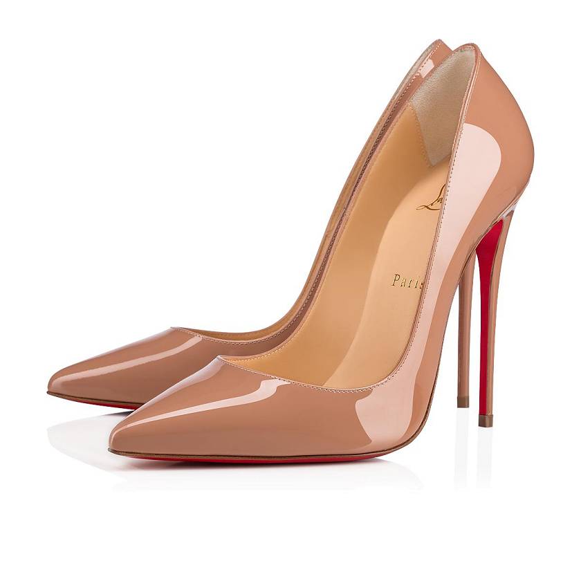 Women's Christian Louboutin So Kate 120mm Patent Leather Pumps - Nude [6784-215]